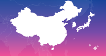 China, Japan & South Korea flag